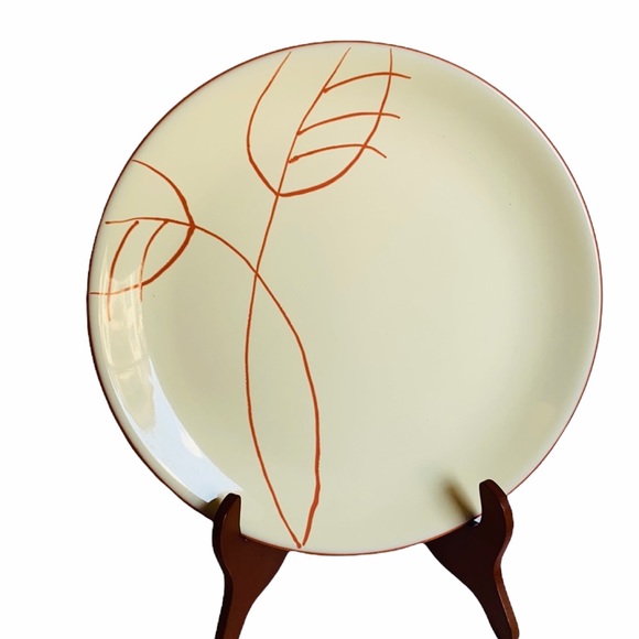 2 Molde (Portugal) Rust Terra Cotta Trim Plates - Picture 4 of 6